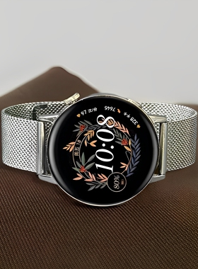 适用华为手表GT3表带女款GT2时尚GT3 Pro米兰钢带GT5/GT4手表不锈钢表带watch3/watch4pro新款金属编织表带男