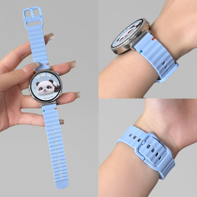 适用华为手表GT5/GT4硅胶表带watch gt5pro透气波浪形硅胶腕带GT3/GT2夏天防水wacth3/4pro智能荣耀magic表带
