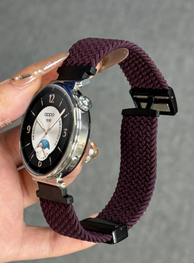 适用OPPO Watch X2 Mini手表带女新款小金表尼龙磁吸扣表带oppowatch4Pro运动OPPO WatchX夏天透气3pro表带男