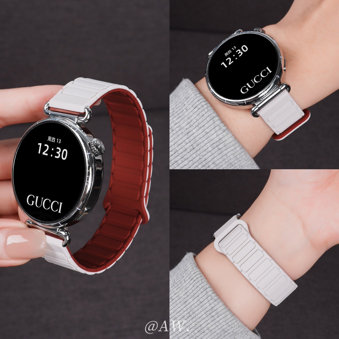 【星光酒红】适用华为GT6表带gt5pro手表智能watch5新款watchgt4女款工装磁吸硅胶gt3高级夏季透气男运动腕带