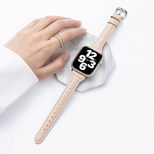 applewatch小蛮腰皮表带女款新款