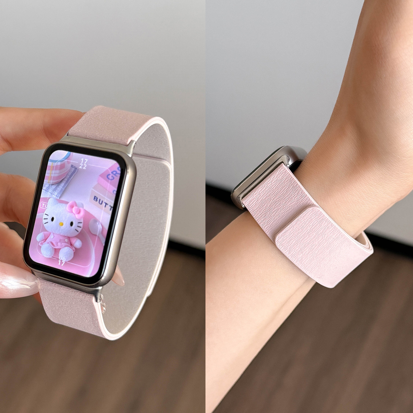 新款适用小米手环9pro表带8Pro手表带女款硅胶磁吸红米watch6替换腕带redmiwatch5秋冬智能nfc运动男表链配件