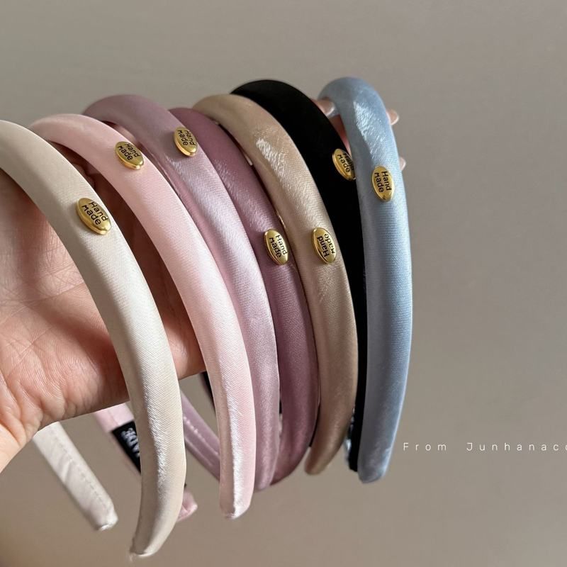 女韩国发箍光泽感金标细版发卡