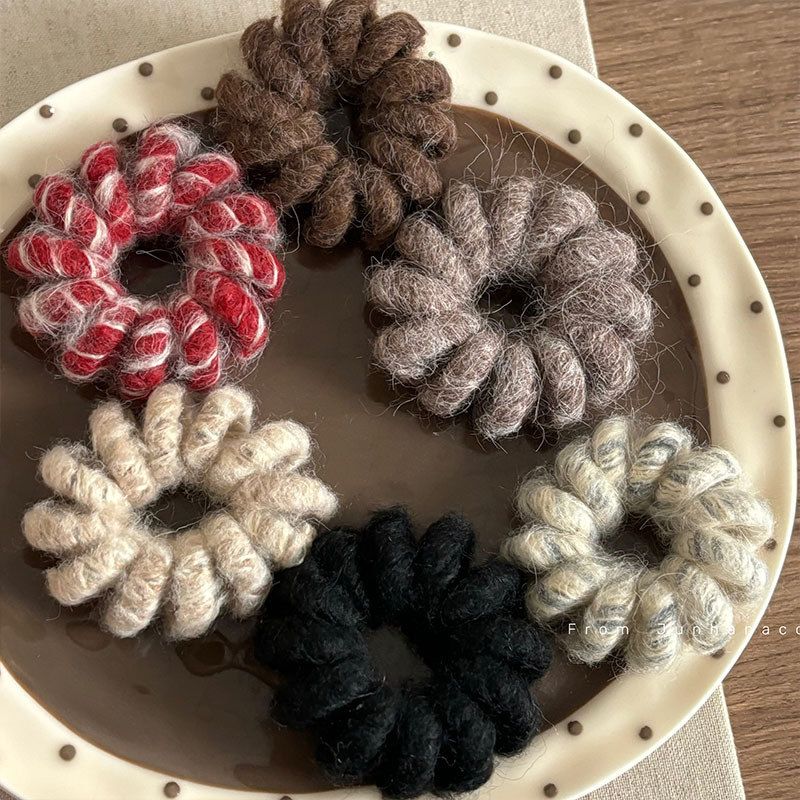 高级感秋冬电线扎发圈发绳头绳