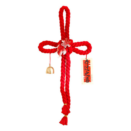 乔迁之喜装饰新居入户门把手万字结挂件新房搬家入宅仪式布置用品