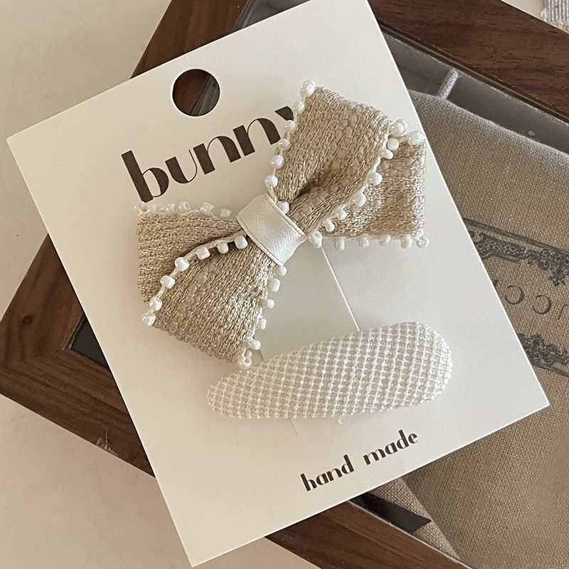 韩国新款可爱蝴蝶结发卡宝宝小女孩洋气百搭公主发夹头饰潮