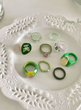 手饰饰品INS韩国系搭配卡通戒指