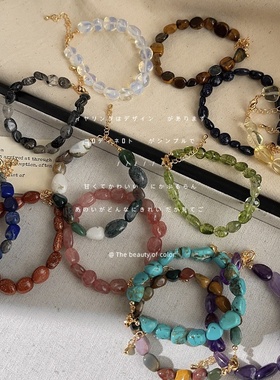 天然石手作设计感新款手链新中式景区饰品手饰货源工厂简约饰品女