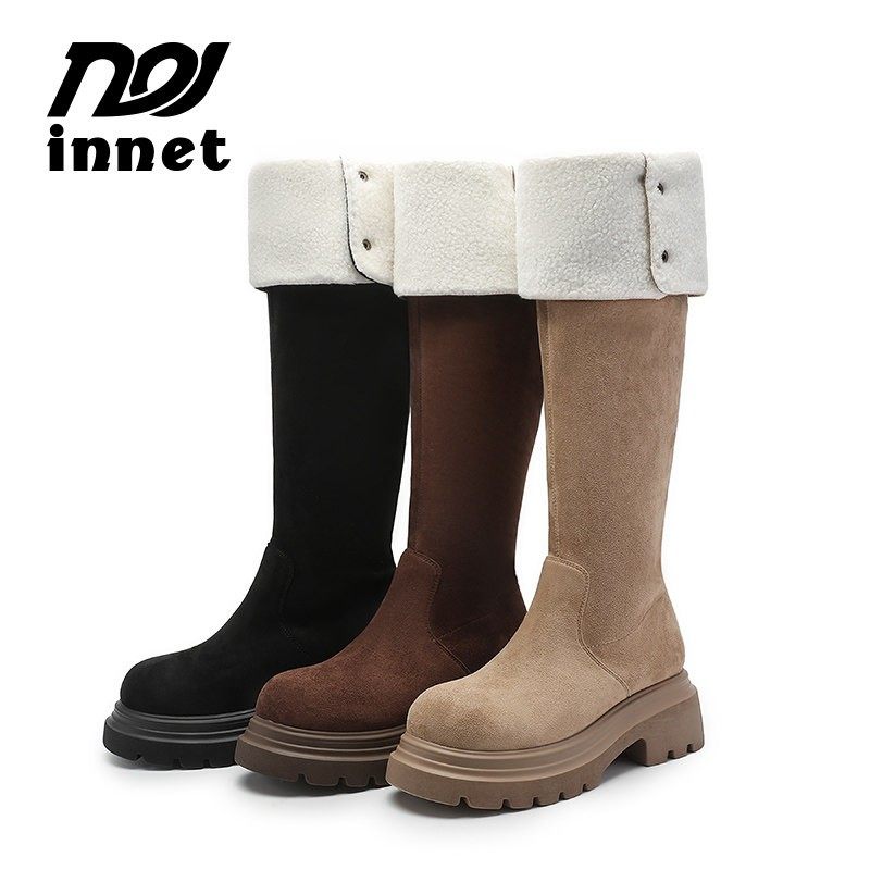 【茵奈儿▪INNET】【荆棘玫瑰】冬美拉德翻折两穿保暖过膝靴-鱼,女鞋,时尚休闲鞋,淘宝优惠券,粉丝福利购,淘宝优惠卷