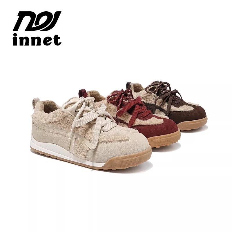 【茵奈儿▪INNET】【未觉冬意】秋冬时尚百搭拼色软底阿甘鞋-鱼,女鞋,时尚休闲鞋,淘宝优惠券,粉丝福利购,淘宝优惠卷