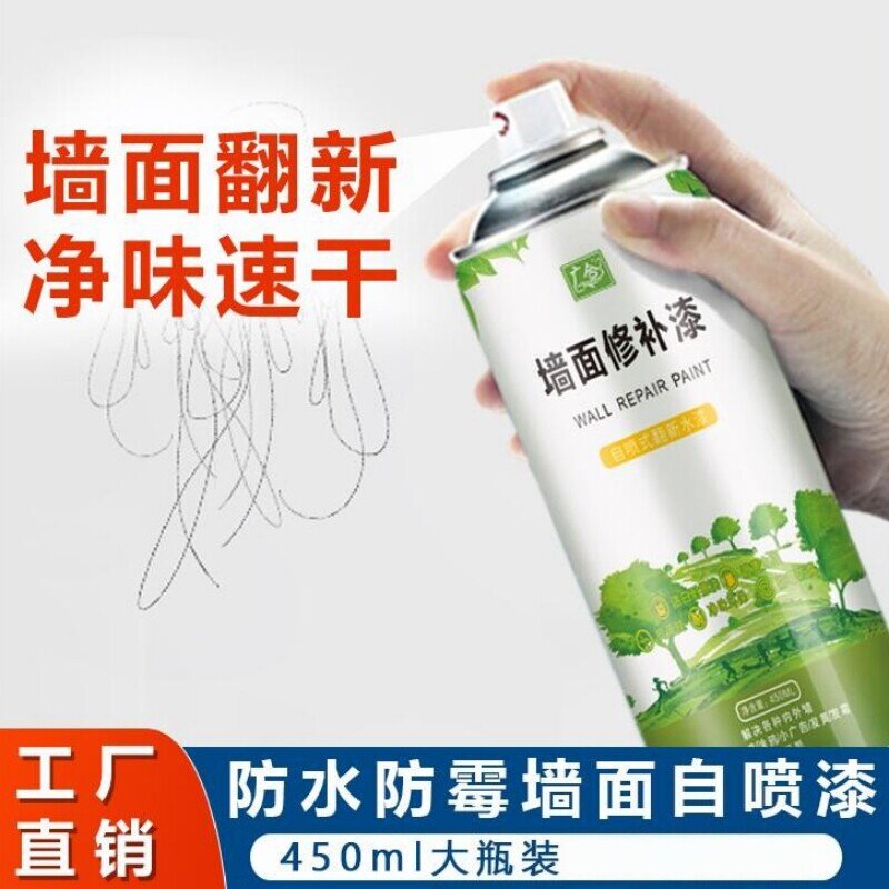 广合墙面自喷漆乳胶漆白墙去污翻新修补漆涂鸦防霉防腐净味修补膏
