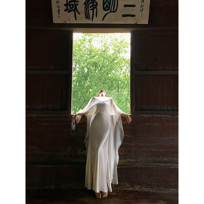刘智贤【月下神明】千金风罩衫吊带连衣裙仙气订婚气质度假礼服裙