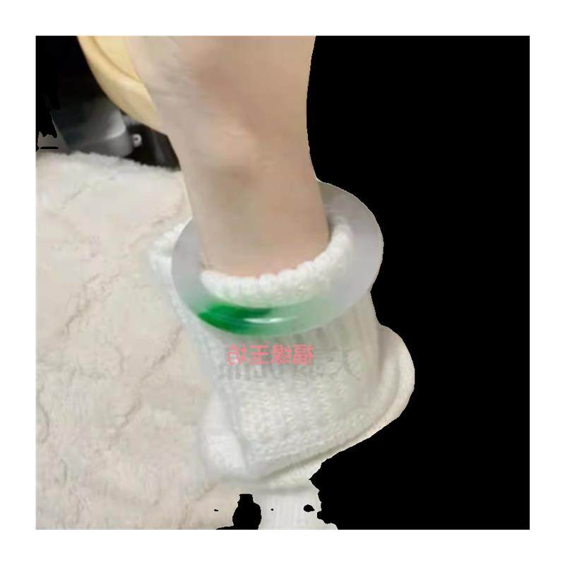 缅甸冰种白冰飘阳绿花翡翠色圆条玉石手镯女款美人条玉镯时尚百搭