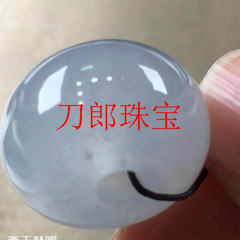 翡翠色路路通吊坠缅甸冰种飘花玉石转运珠玉坠挂件男女款锁骨项链