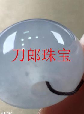 翡翠色路路通吊坠缅甸冰种飘花玉石转运珠玉坠挂件男女款锁骨项链