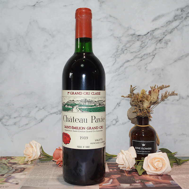 1988柏菲庄园红酒法国原瓶进口老年份收藏干红葡萄酒chateaupavie