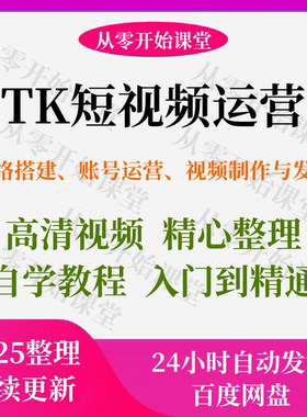 TK短视频运营网络搭建账号赛道选品视频制作与发布课教素材程