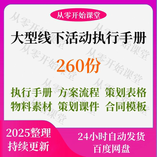 大型线下活动策划执行方案方案会务流程合同对接单SOP模板表素材