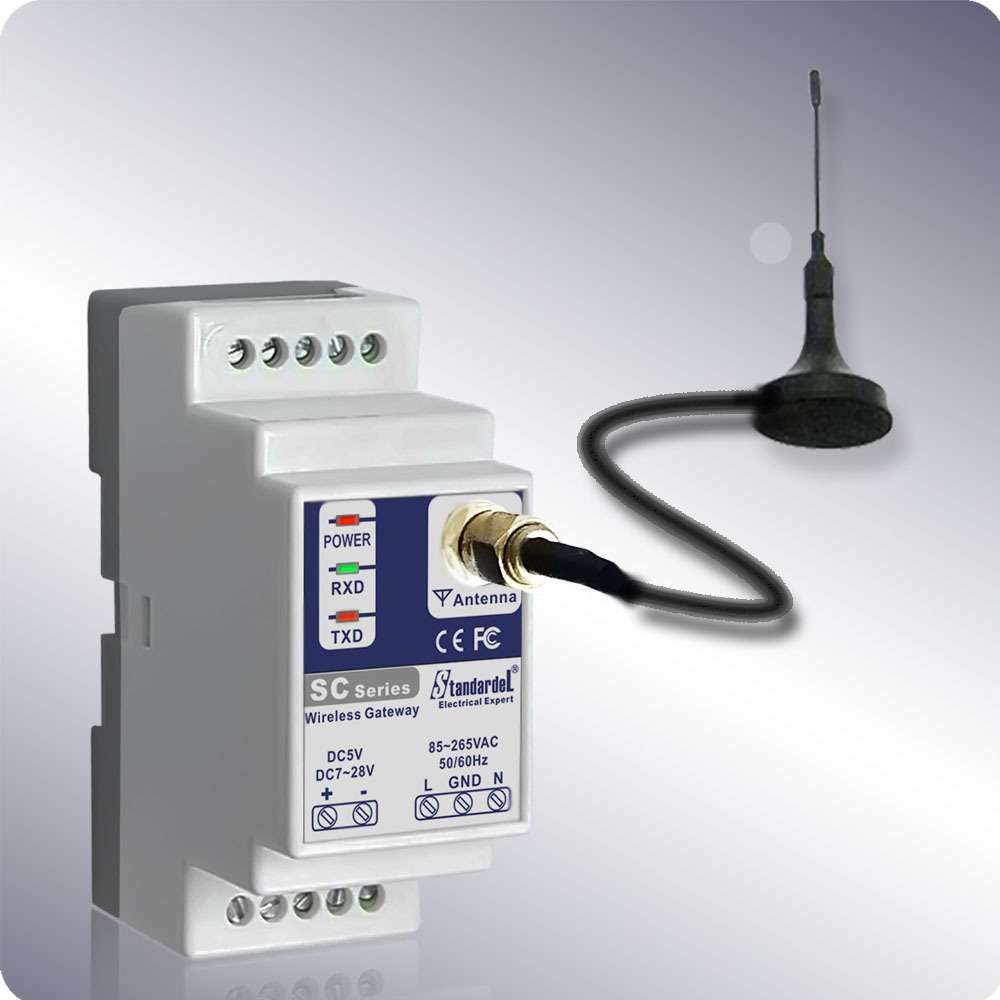 LoRa数传终端/SC720ES/LoRa转RS485/8公里/AC220V供电/导轨安装