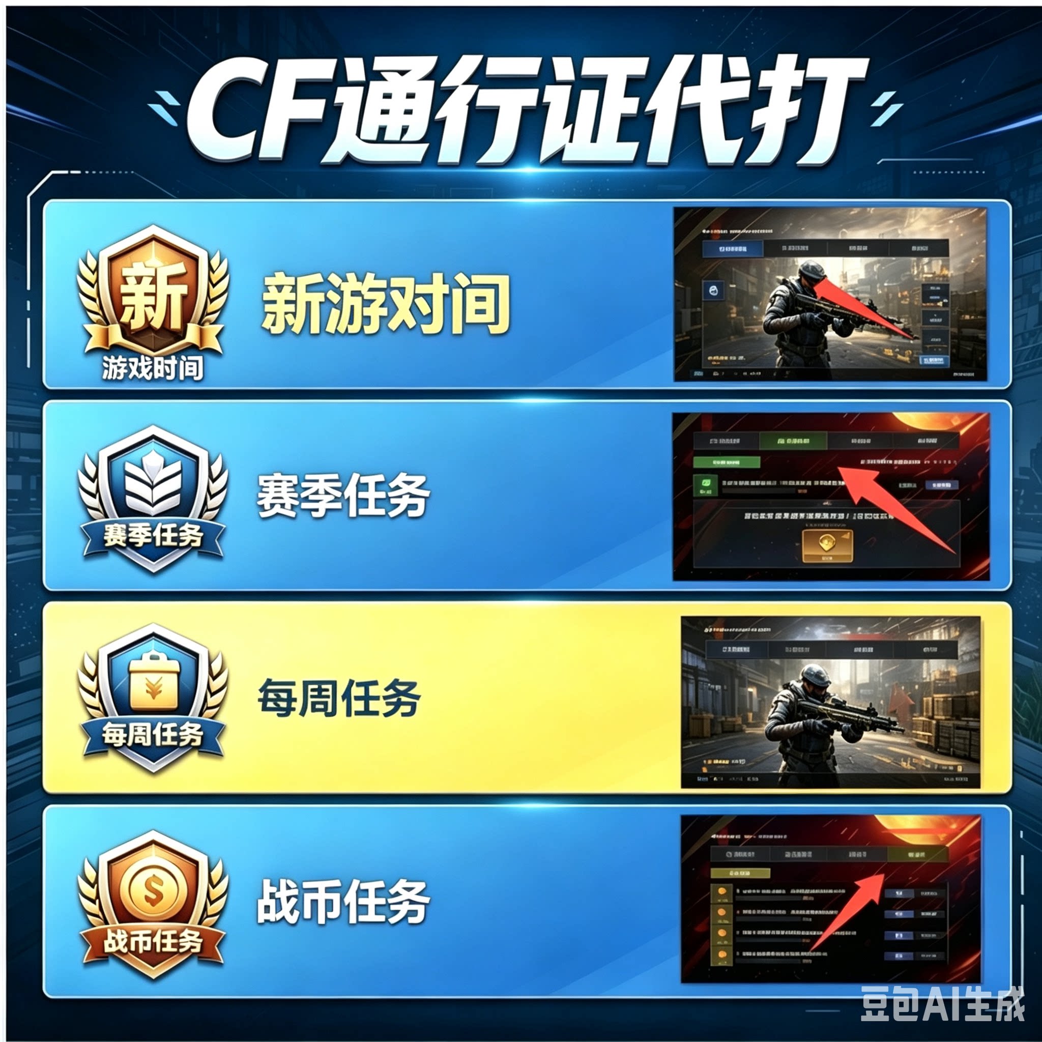 CF穿越火线通行证S11飞行棋活动任务代肝2026第2赛季图片