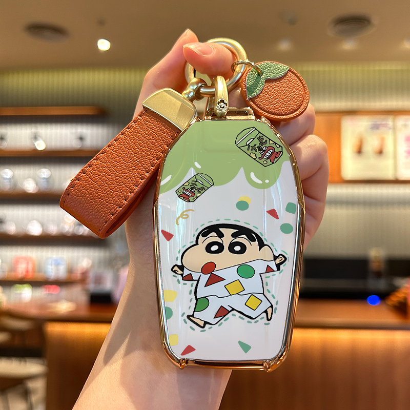 宝马液晶可爱小新钥匙套