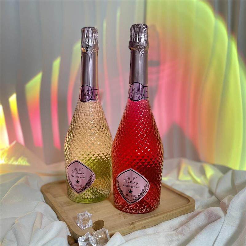 精品果味气泡酒2瓶菠萝瓶气泡酒网红酒起泡酒水果酒微醺酒果酒