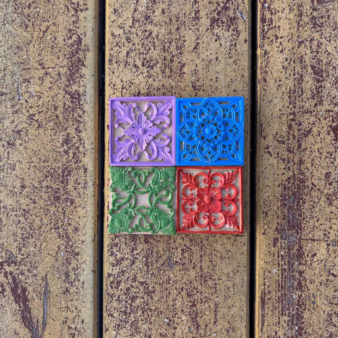 新疆纹样仿木雕冰箱贴新疆文创伴手礼