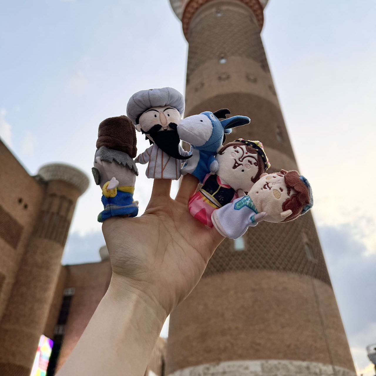 独库公路博物馆-阿凡提毛绒手指玩偶