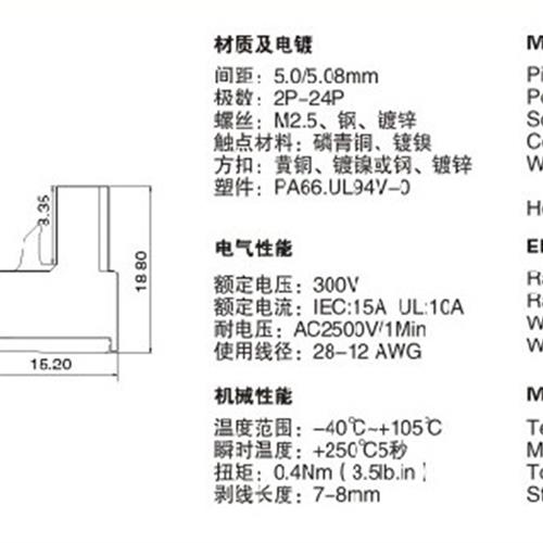 5.08接线端子 2EDG5.08MM接线端子接线头插头插拔式单插头-封面