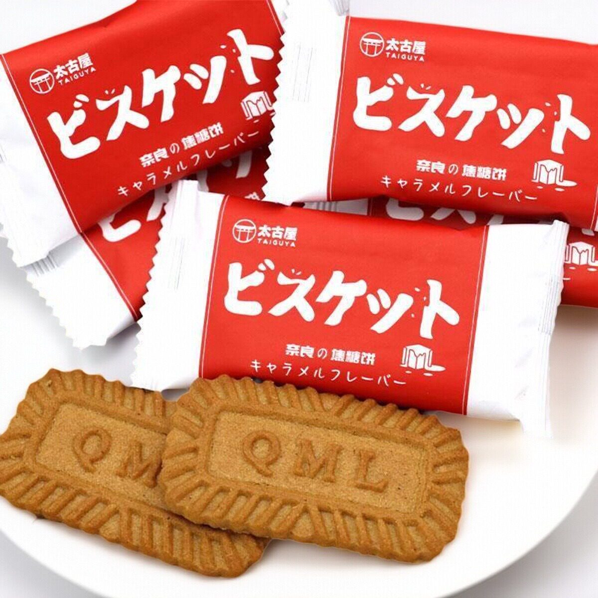 太古屋奈良焦糖饼干500g1斤/26包散装结婚喜饼酥脆休闲零食伴手礼