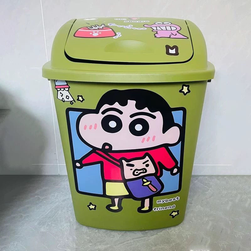 垃圾桶可爱卡通贴纸客厅垃圾箱装饰行李箱贴纸防水粘贴式