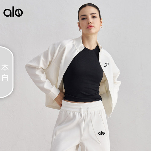 ALONSEM春秋拉链宽松瑜伽外套女