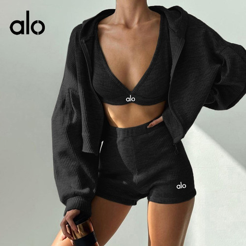 ALONSEM连帽开衫休闲瑜伽套装女