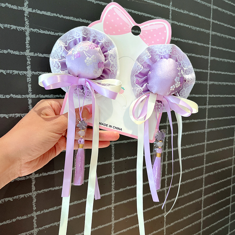可爱中华娘丸子头COS发包发夹