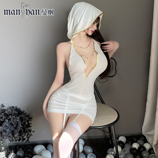 污喵社 白色修女服 雅典娜女神连衣裙 剑之圣女精灵女皇女王cos服