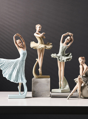 北欧ins创意家居饰品客厅酒柜电C视柜玄关桌面装饰品可爱女孩摆件