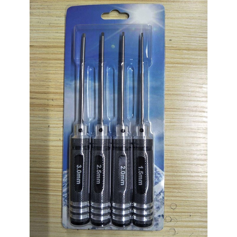 航模五金工具 进口高B速钢 白钢内六角螺丝刀