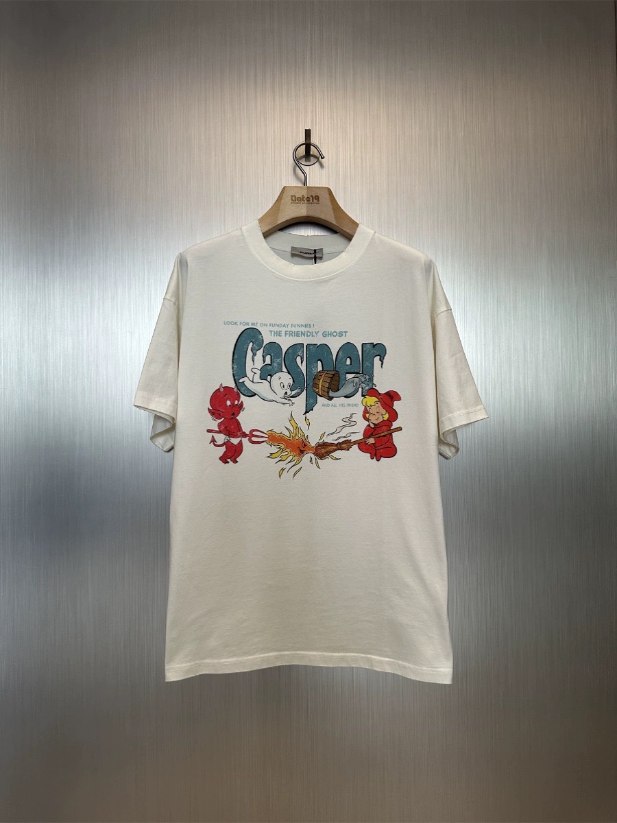 美式潮牌Purey重磅卡通鬼马精灵vs奥利奥饼干Vintage做旧短袖T恤