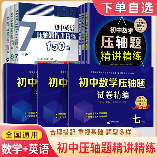 初中数学挑战压轴题精讲精练