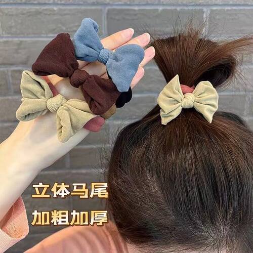 蝴蝶结发绳头简约不伤马尾