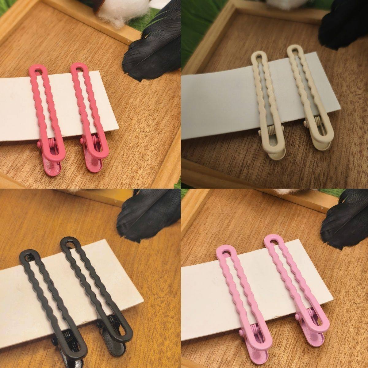 新款两件套糖果金属镂空发夹波浪碎发侧边刘海鸭嘴发饰头饰简约,饰品/流行首饰/时尚饰品新,发饰,淘宝优惠券,粉丝福利购,淘宝优惠卷