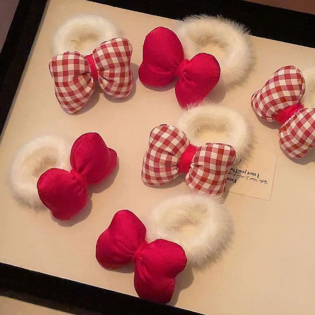 儿童皮筋毛绒发圈秋冬可爱