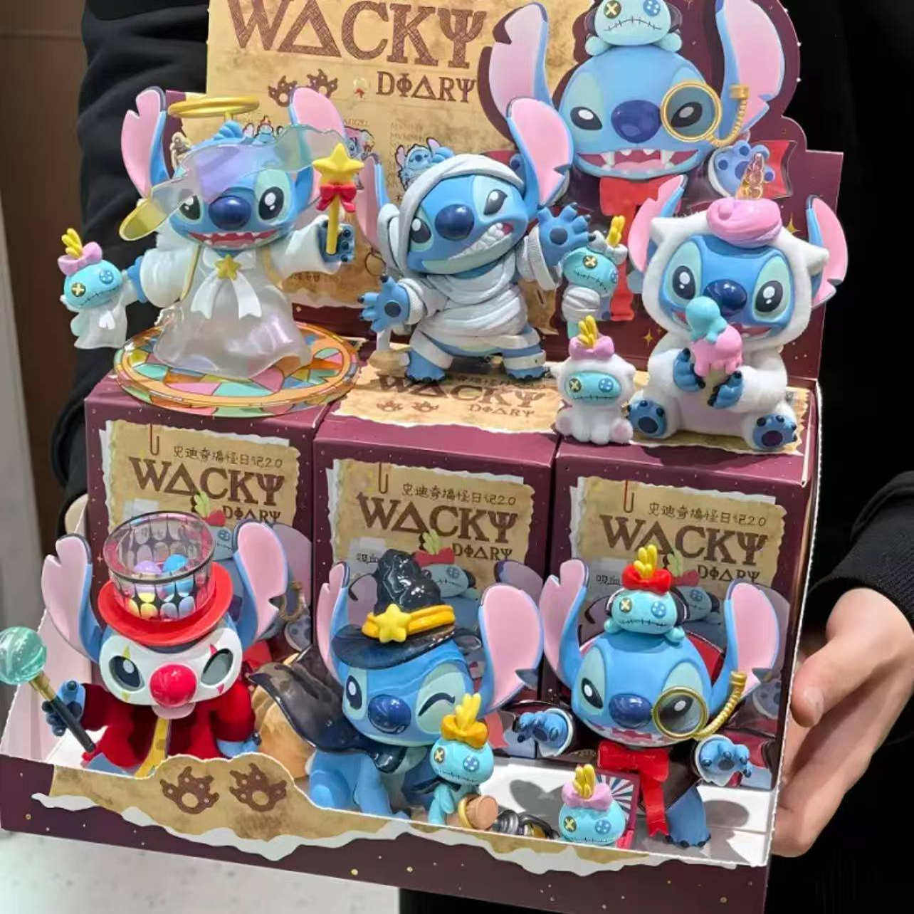史迪奇搞怪日记2.0盲盒桌面摆件史迪宝贝手办潮玩公仔玩偶女生礼