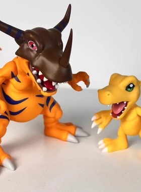 数码宝贝gk 八神太一 亚古兽战斗暴龙兽手办模型摆件礼物动漫周边