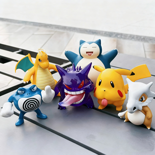 潮玩神奇GK宝贝系列蚊香蛙快龙耿鬼波克比手办桌面摆件公仔礼物