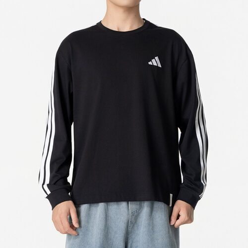 Adidas阿迪达斯男装2026秋季新款ES+ 3S L/S TEE运动T恤KF3728
