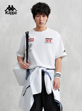 kappa卡帕男装夏季新款运动休闲复古美式短袖T恤K0E32TD50