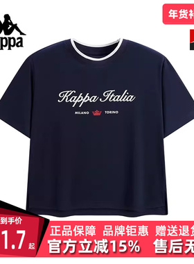 Kappa卡帕女装2025秋季新款运动休闲简约百搭短袖T恤K0F62TD03