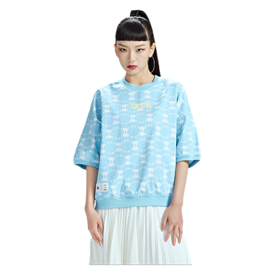 Kappa卡帕女短袖T恤春季新款运动休闲半袖圆领上衣K0C42TD17D