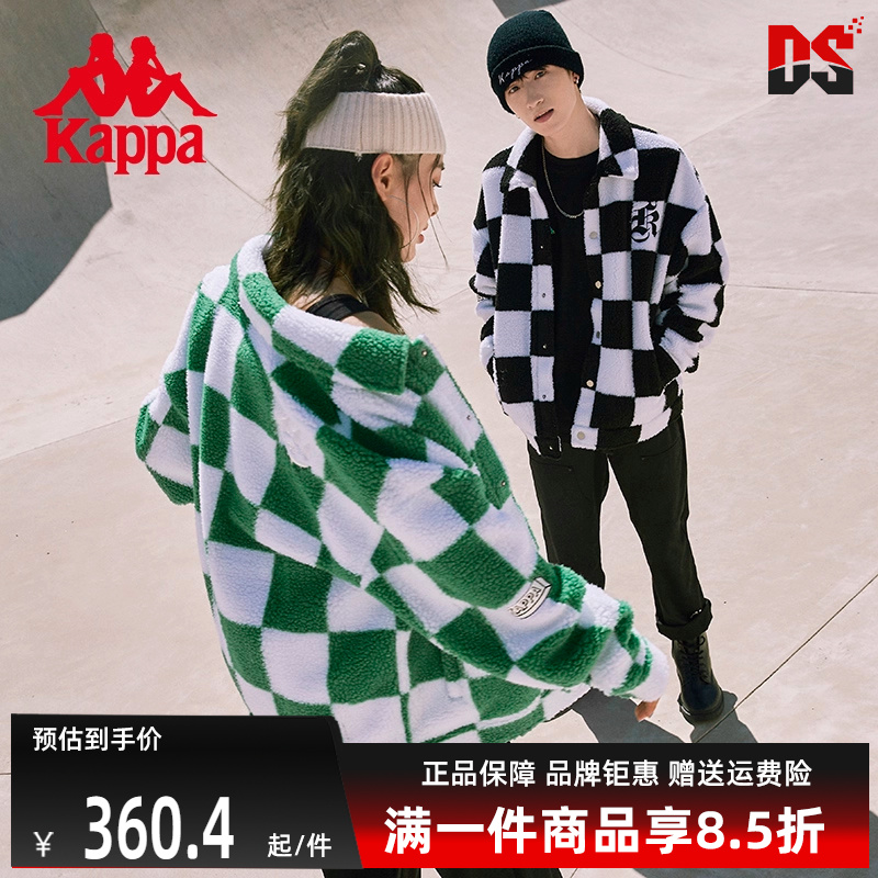 卡帕休闲男女翻领羊羔绒夹克外套